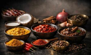 What gives a curry its colour in traditional Sri Lankan cooking